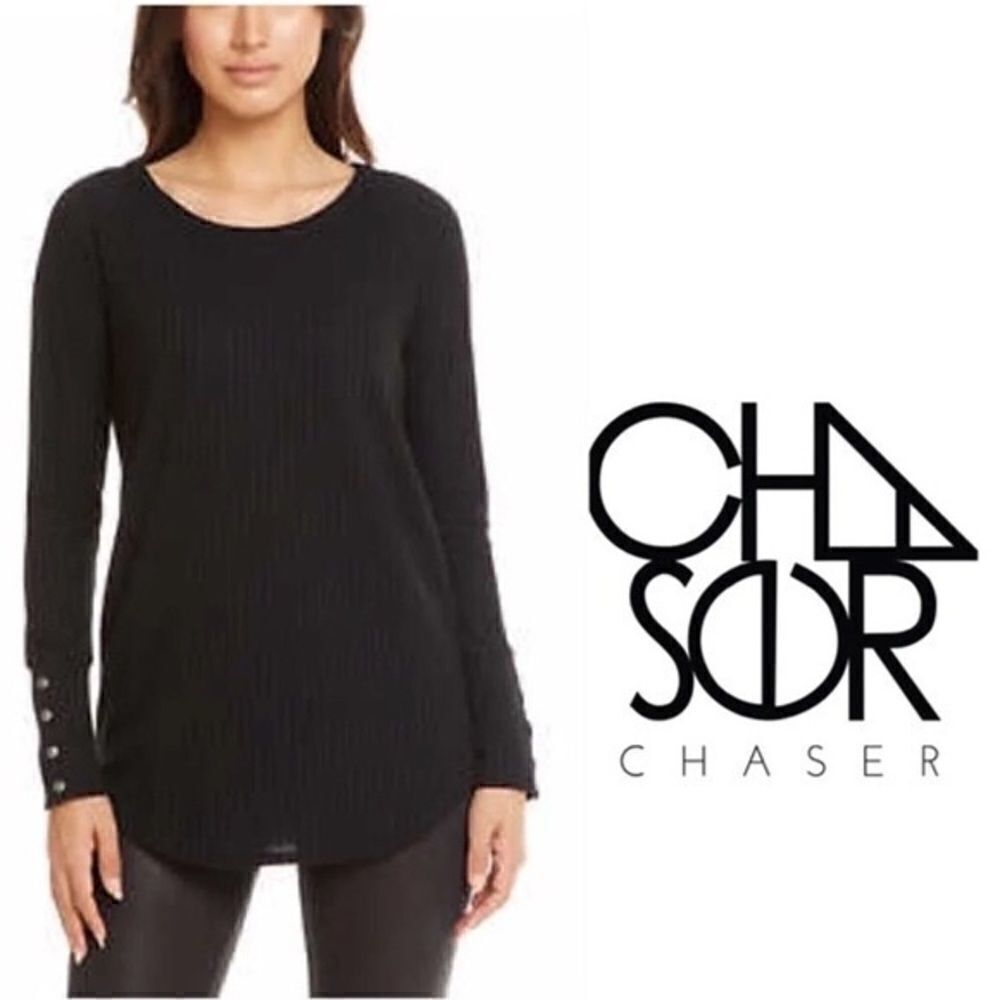 Chaser Tunic Long Button on sleeve